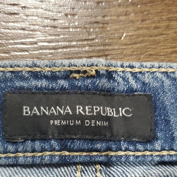 Banana Republic Blue Split Wide Leg Denim - Picture 2 of 9